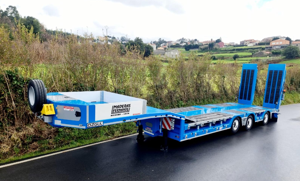 3 Dingilli Lastik Çukurlu Sabit Lowbed Yarı Römork